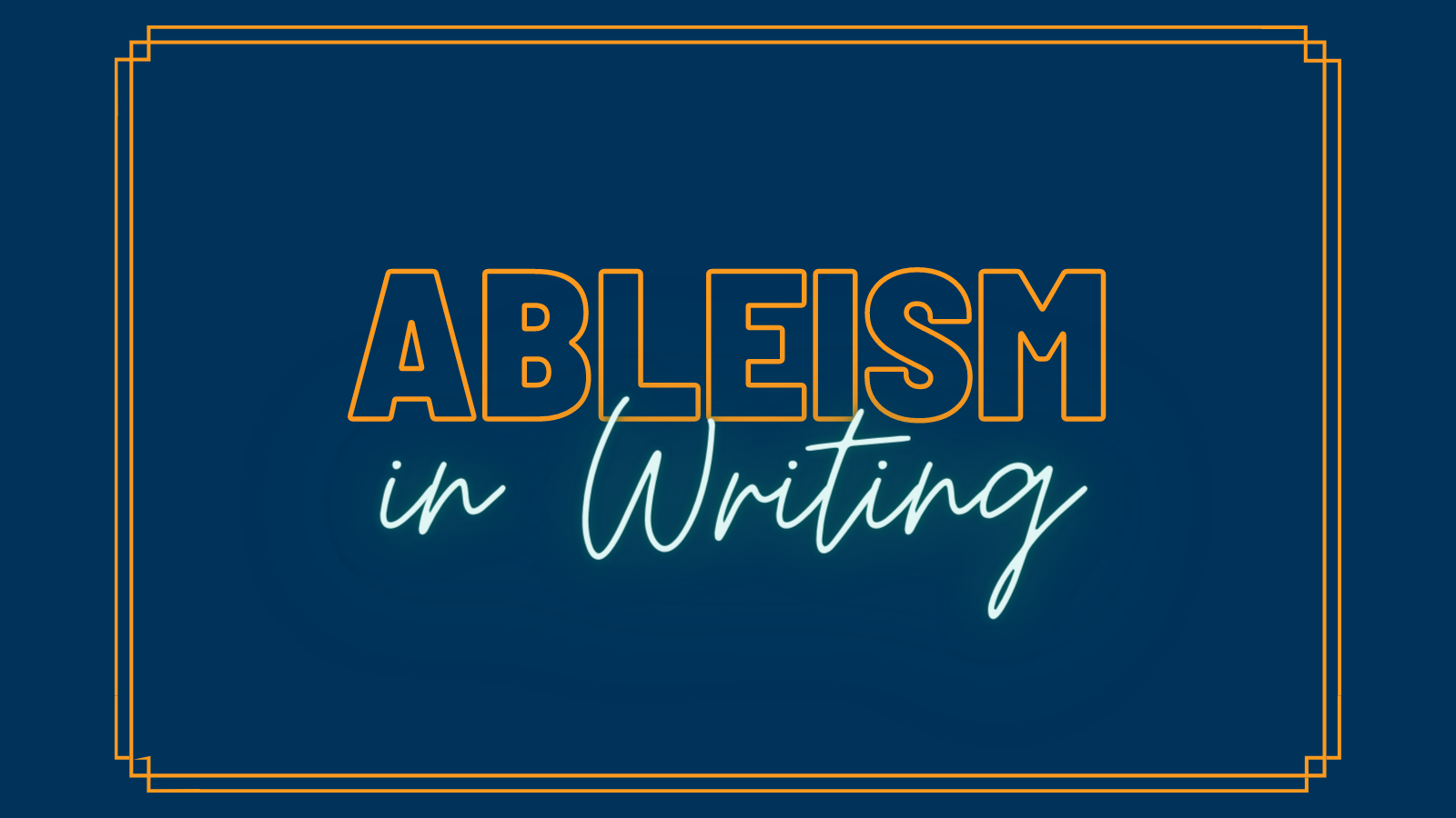 Ableism In Writing